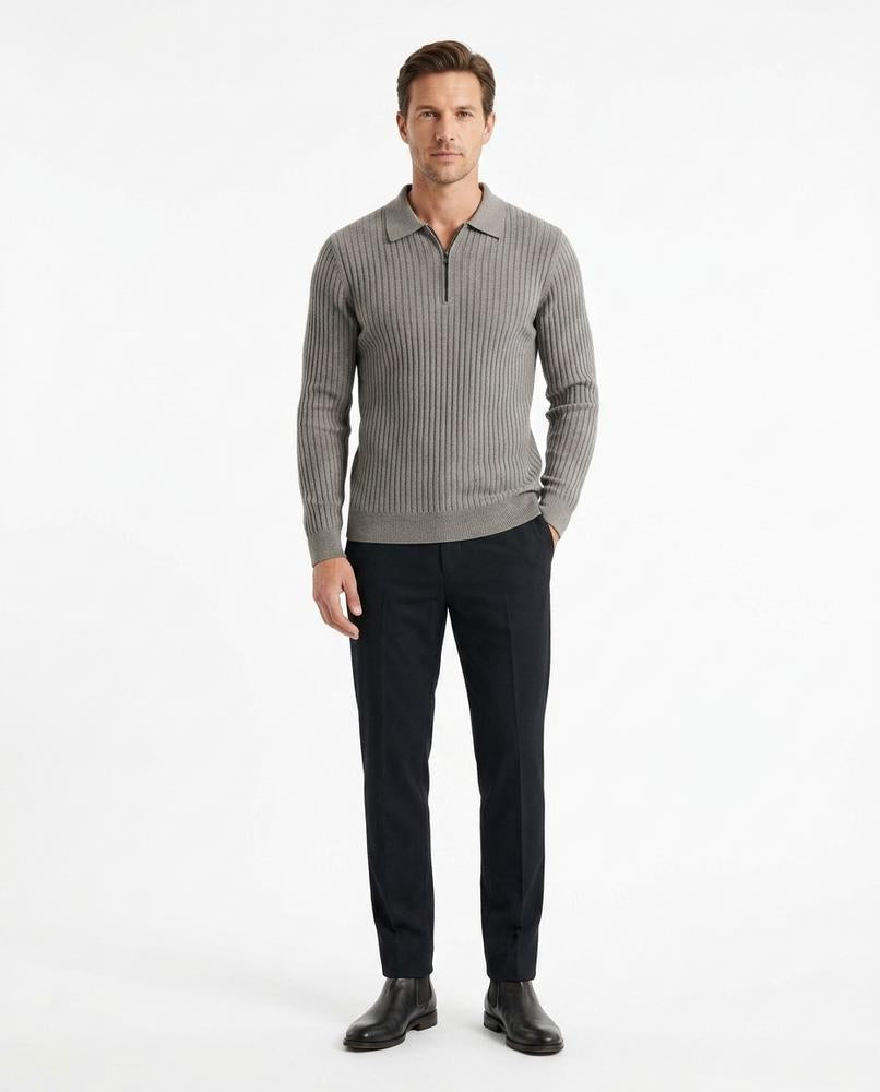 Cloppenburg Mode - Zeluk | Gerippt Langärmelig Pullover Herren