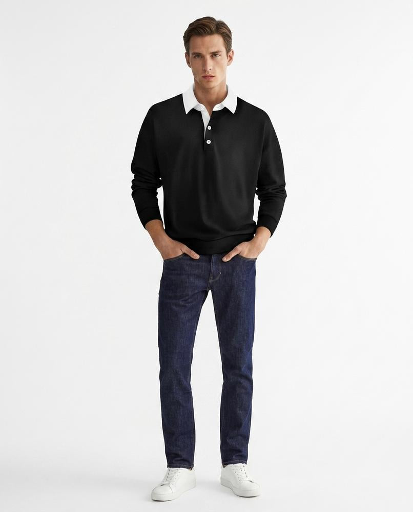 Cloppenburg Mode - Duses | Langärmliges Kontrastfarbenes Sweatshirt Herren