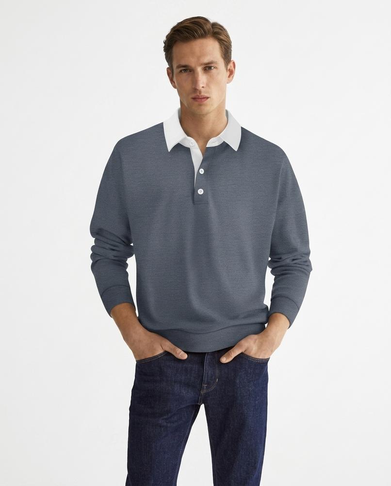 Cloppenburg Mode - Duses | Langärmliges Kontrastfarbenes Sweatshirt Herren