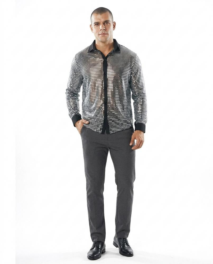 Cloppenburg Mode - Yugol | Paillettenbesetzt Transparent Hemd Herren