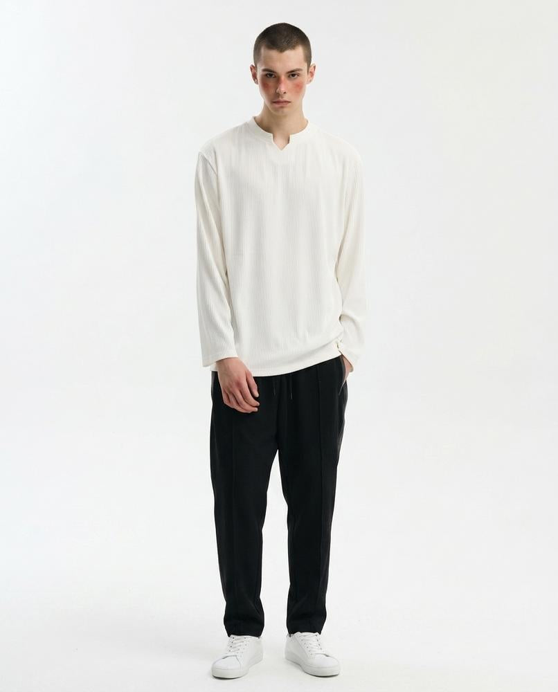 Cloppenburg Mode - Domem | Langärmliges Geripptes Shirt Herren