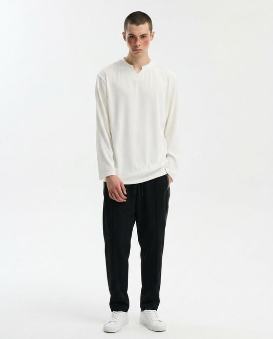 Cloppenburg Mode - Domem | Langärmliges Geripptes Shirt Herren