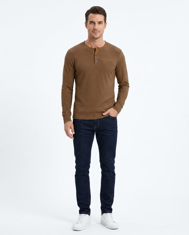 Cloppenburg Mode - Titis | Langärmlig Gerippt Shirt Herren