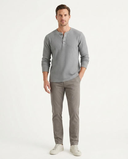 Cloppenburg Mode - Mitis | Langärmliges Waffelstrick Shirt Herren