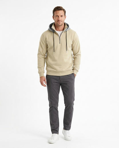 Cloppenburg Mode - Yovol | Langärmeliger Kontrastfarbener Hoodie Herren