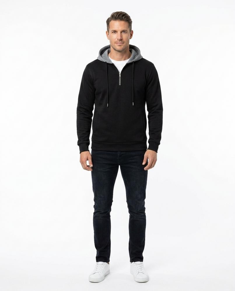 Cloppenburg Mode - Yovol | Langärmeliger Kontrastfarbener Hoodie Herren