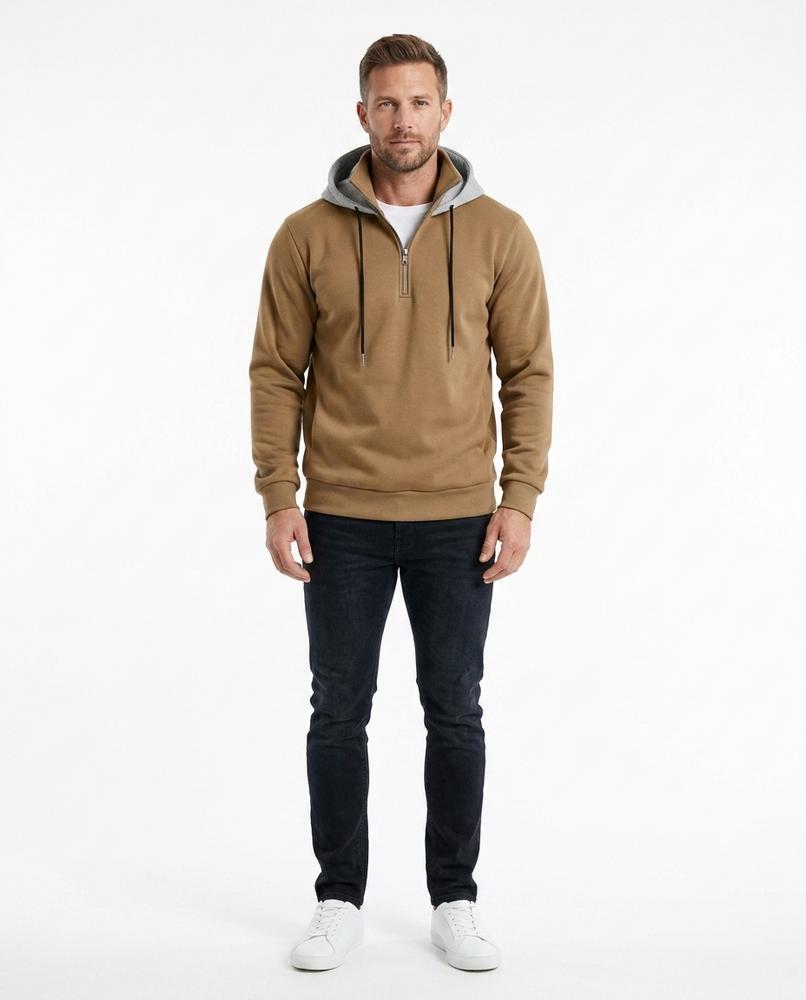 Cloppenburg Mode - Yovol | Langärmeliger Kontrastfarbener Hoodie Herren
