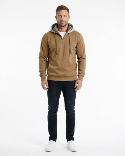 Cloppenburg Mode - Yovol | Langärmeliger Kontrastfarbener Hoodie Herren
