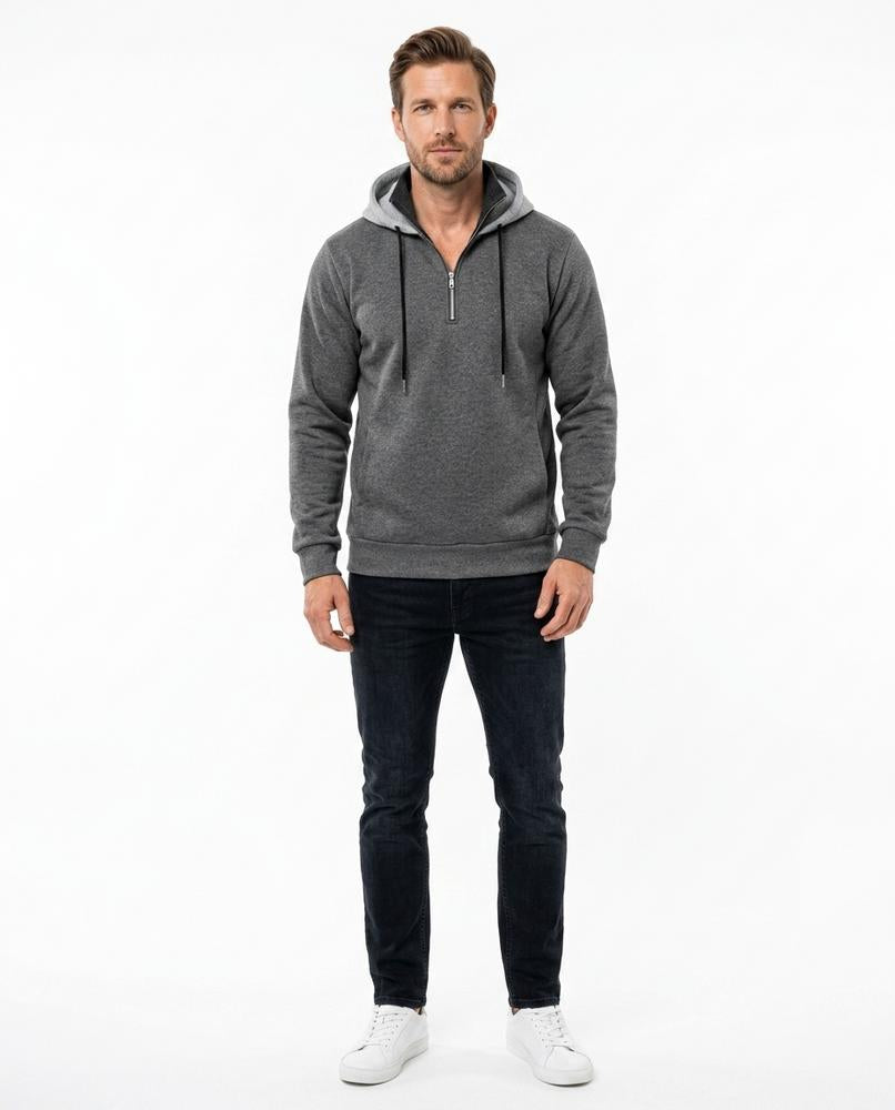 Cloppenburg Mode - Yovol | Langärmeliger Kontrastfarbener Hoodie Herren