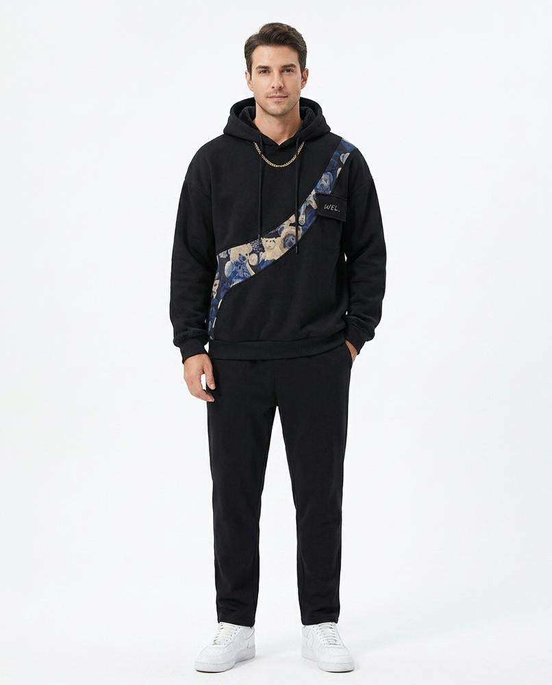 Cloppenburg Mode - Yemir | Kontrastierender Locker Geschnittener Hoodie Herren