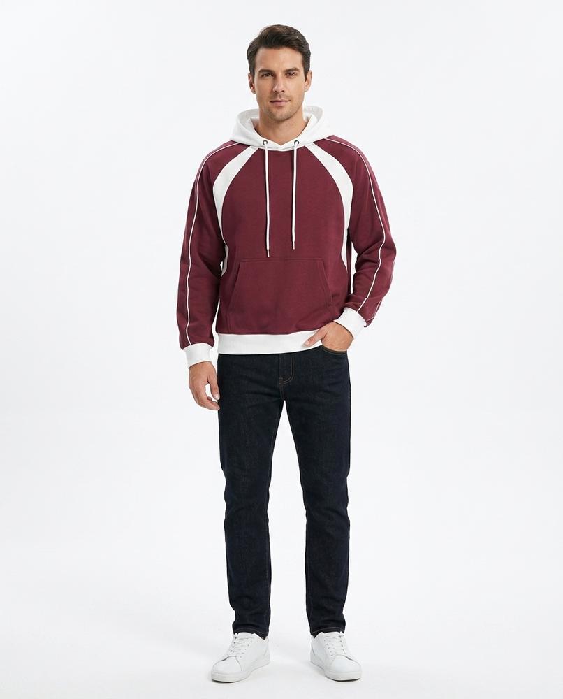 Cloppenburg Mode - Vizev | Zweifarbiger Paspelierter Hoodie Unisex