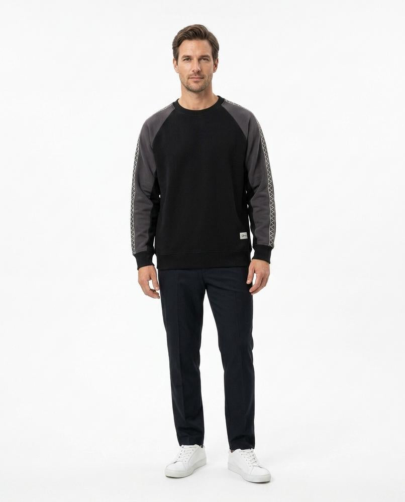 Cloppenburg Mode - Yimek | Zweifarbig Bestickt Sweatshirt Unisex