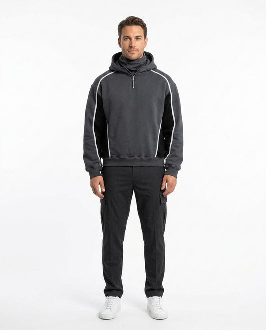 Cloppenburg Mode - Vorod | Hochschließend Zweifarbig Hoodie Unisex