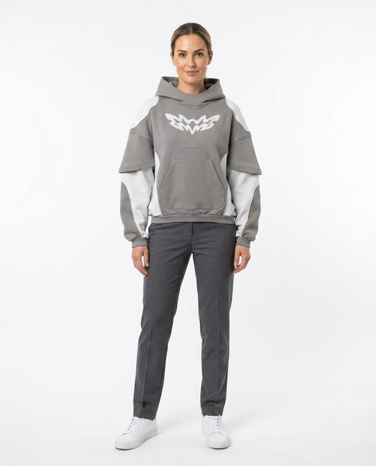 Cloppenburg Mode - Cusiv | Zweifarbiger Kastiger Hoodie Unisex