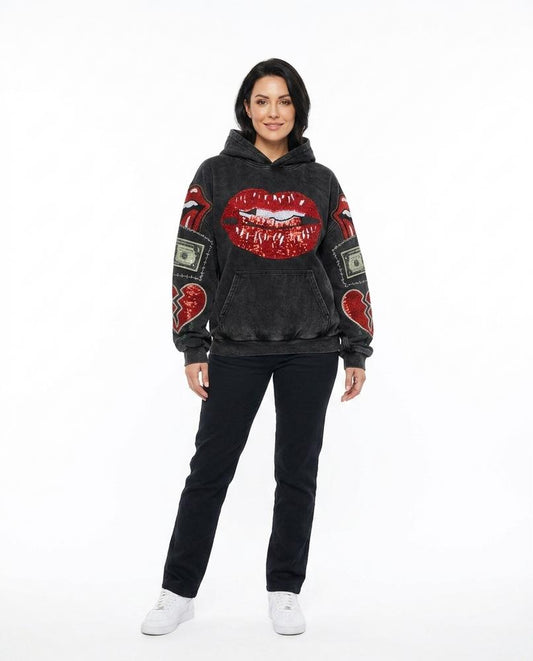 Cloppenburg Mode - Eusod | Applizierter Übergroßer Hoodie Unisex