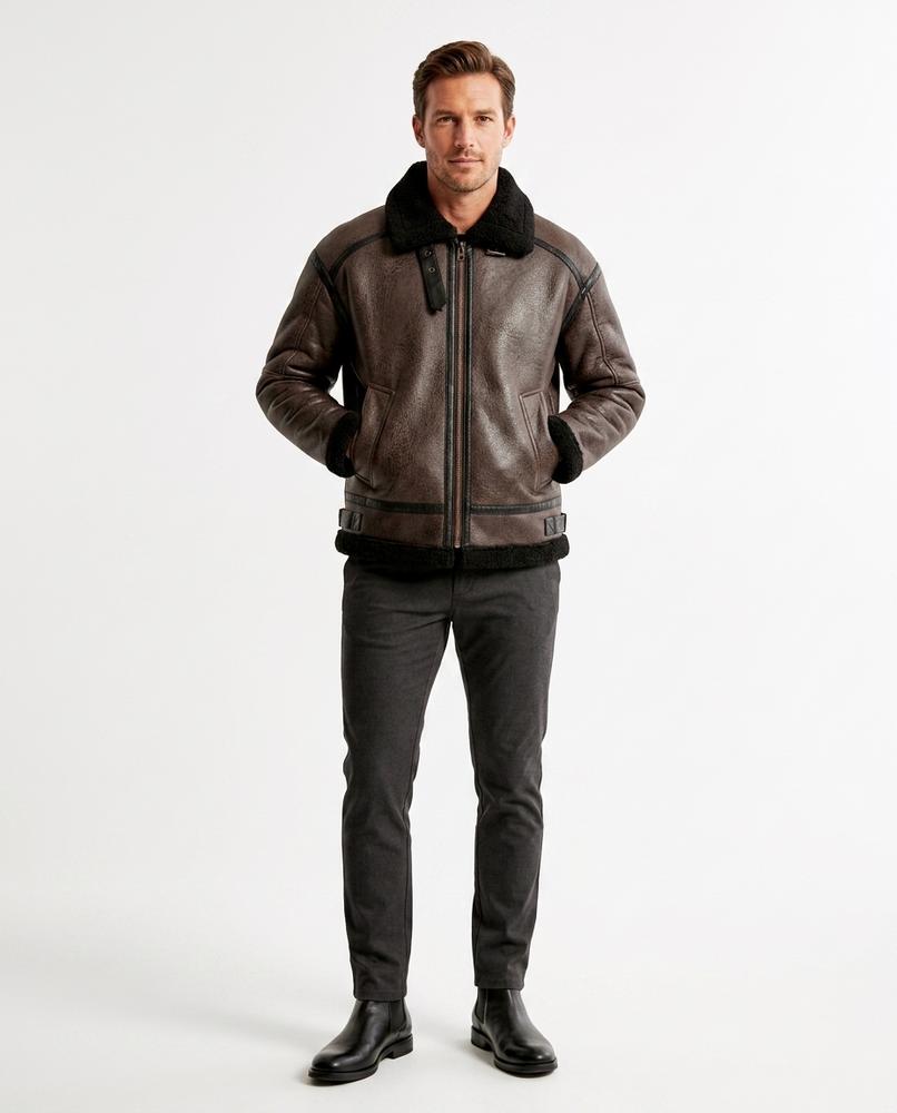 Cloppenburg Mode - Vugor | Gefütterte Lederimitat Jacke Herren