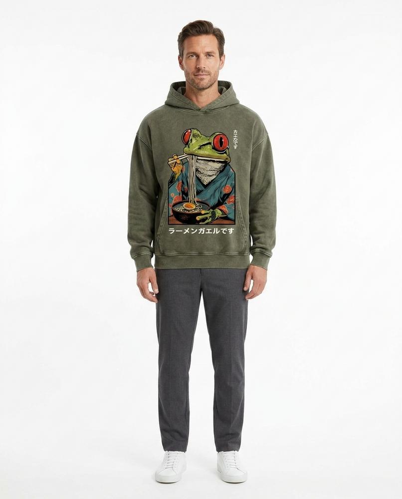 Cloppenburg Mode - Deril | Bedruckter Gewaschener Hoodie Unisex