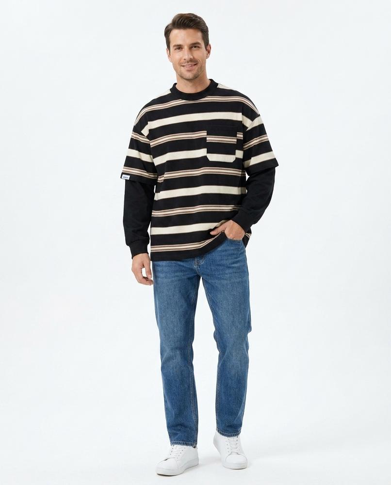Cloppenburg Mode - Aitam | Langärmliges Gestreiftes Shirt Unisex