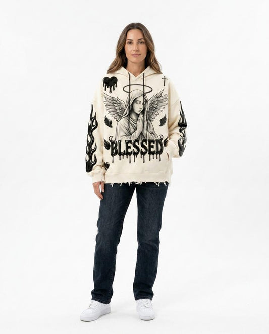 Cloppenburg Mode - Zarak | Bedruckter Oversize Hoodie Unisex