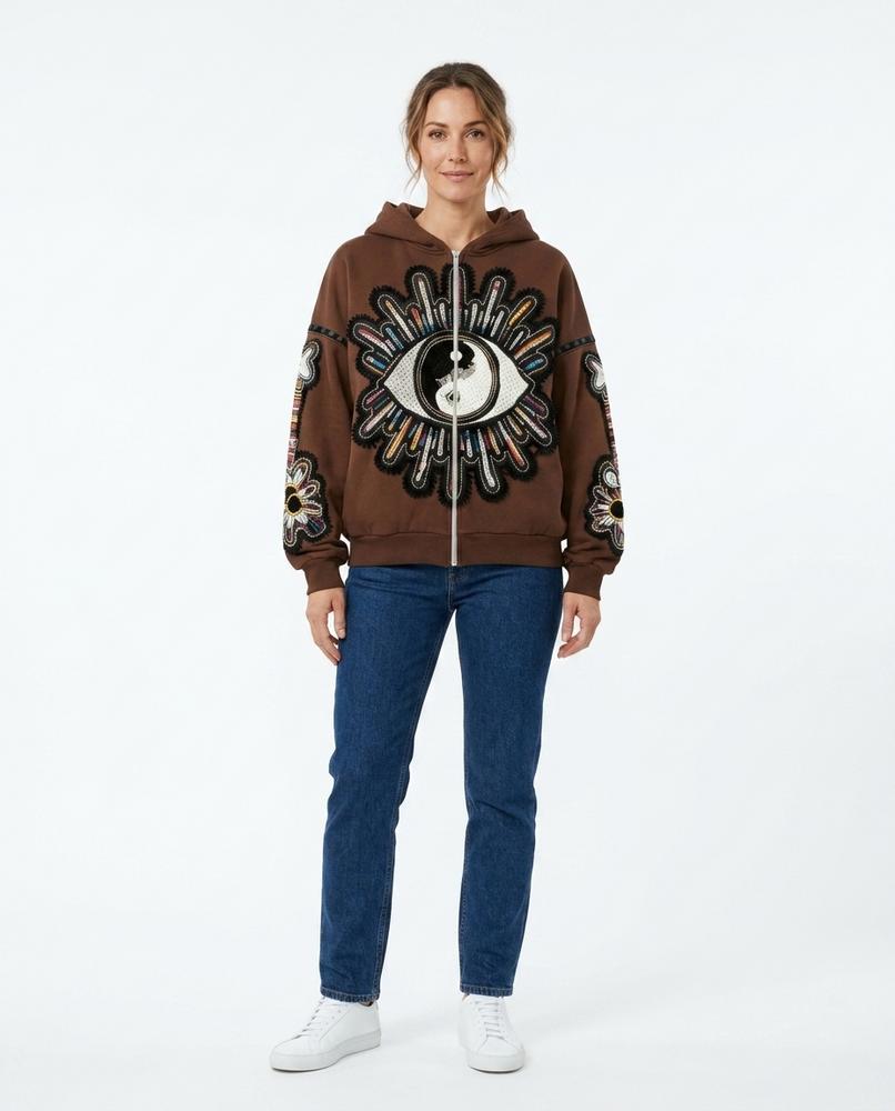 Cloppenburg Mode - Kapas | Appliziert Bestickt Hoodie Unisex