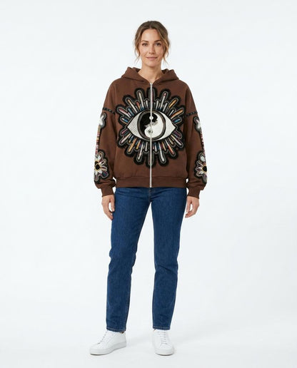 Cloppenburg Mode - Kapas | Appliziert Bestickt Hoodie Unisex