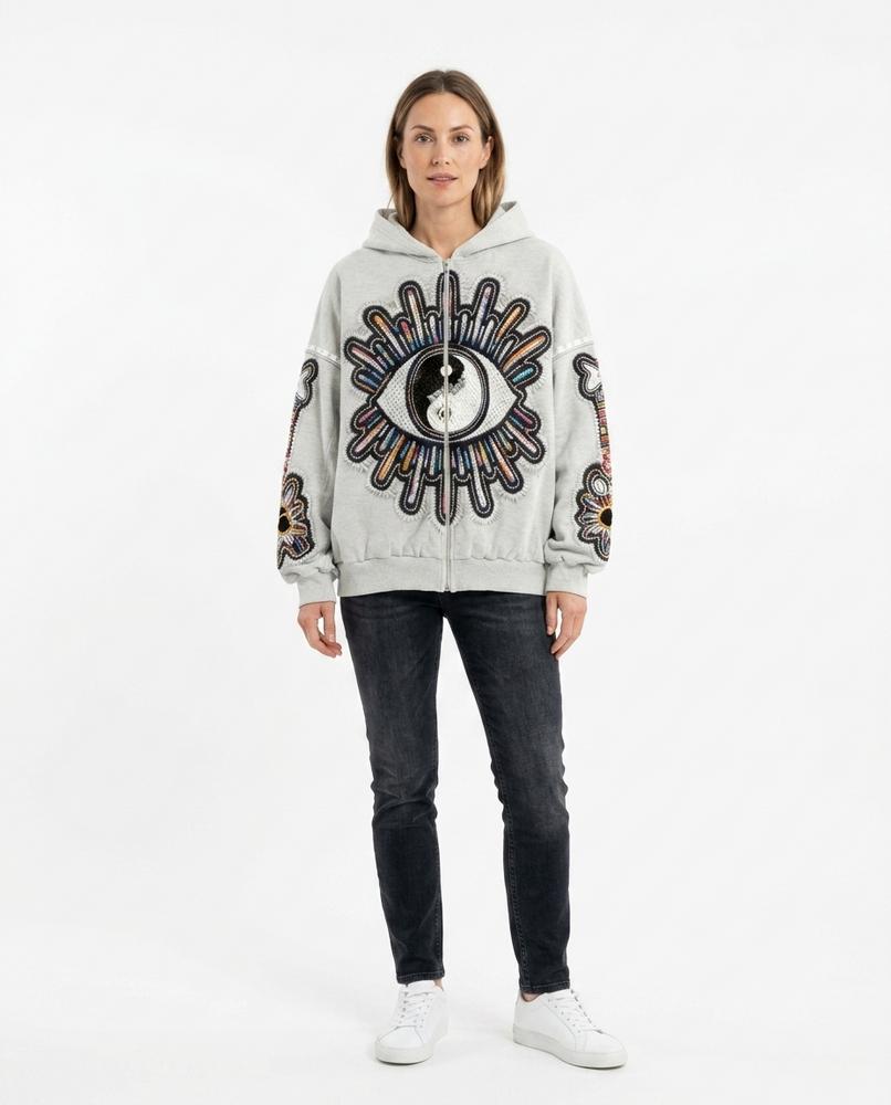 Cloppenburg Mode - Kapas | Appliziert Bestickt Hoodie Unisex