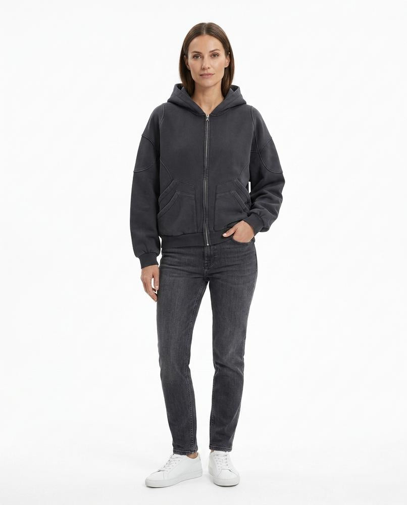 Cloppenburg Mode - Mabar | Gezipter Verwaschener Hoodie Unisex
