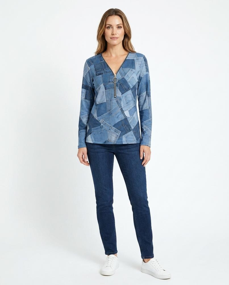 Cloppenburg Mode - Vegit | Bedrucktes Gezipptes Shirt Damen