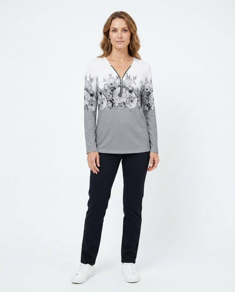 Cloppenburg Mode - Vegit | Bedrucktes Gezipptes Shirt Damen