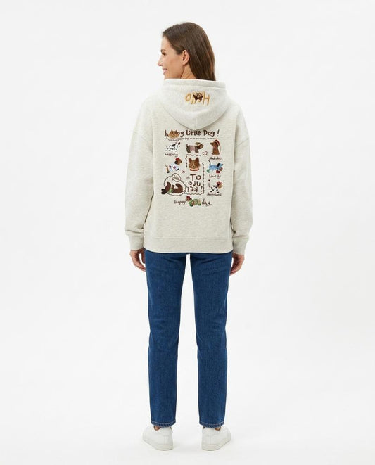 Cloppenburg Mode - Vufek | Bestickt Meliert Hoodie Unisex