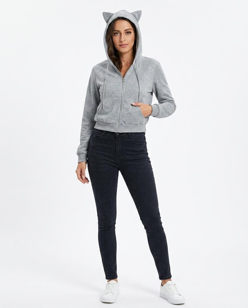 Cloppenburg Mode - Zeged | Kurzgeschnittener Gerippter Hoodie Damen