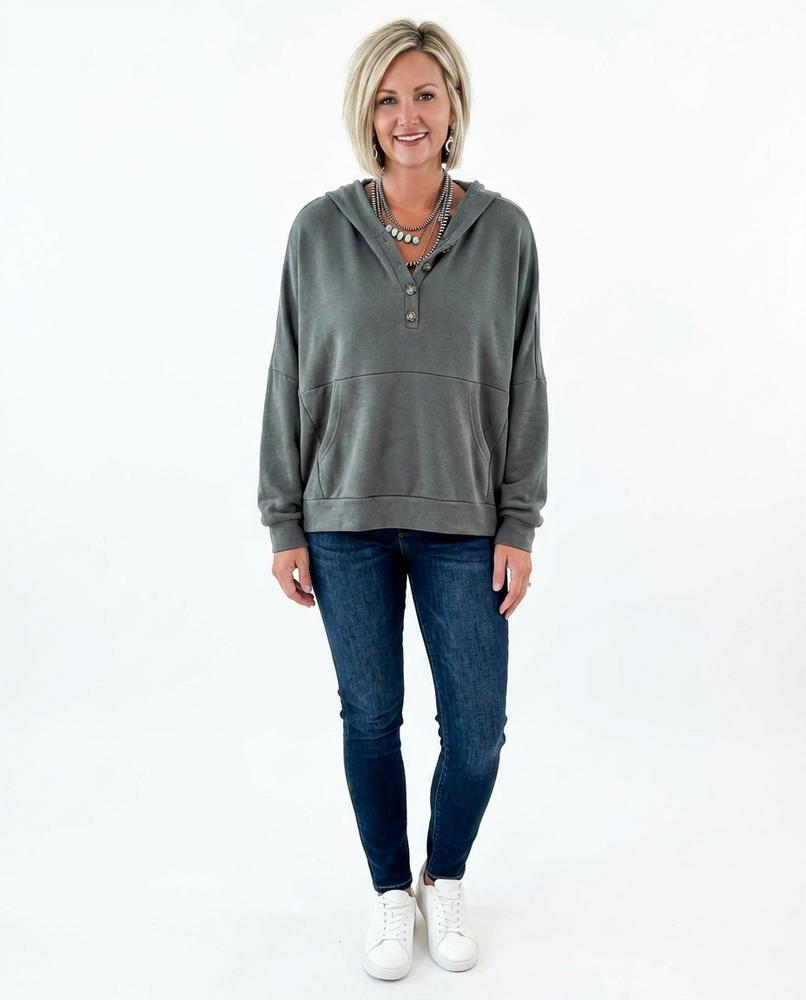 Cloppenburg Mode - Eebav | Geknöpfter Lockerer Hoodie Damen