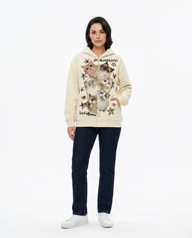 Cloppenburg Mode - Vuzav | Bedruckter Langärmliger Hoodie Unisex