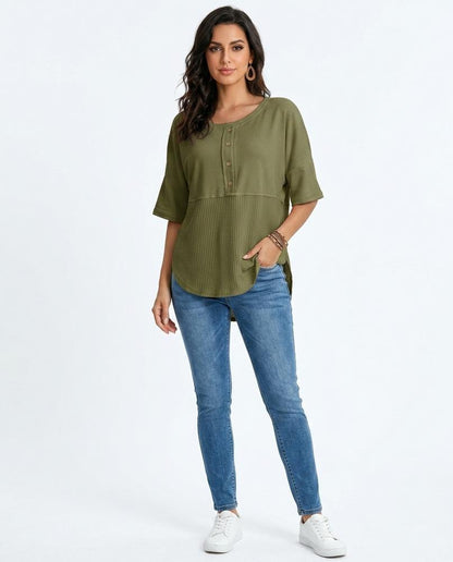 Cloppenburg Mode - Lusur | Zweifarbig Geknöpft Shirt Damen