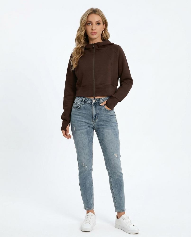 Cloppenburg Mode - Eelis | Hochgeschlossener Kurzer Hoodie Damen