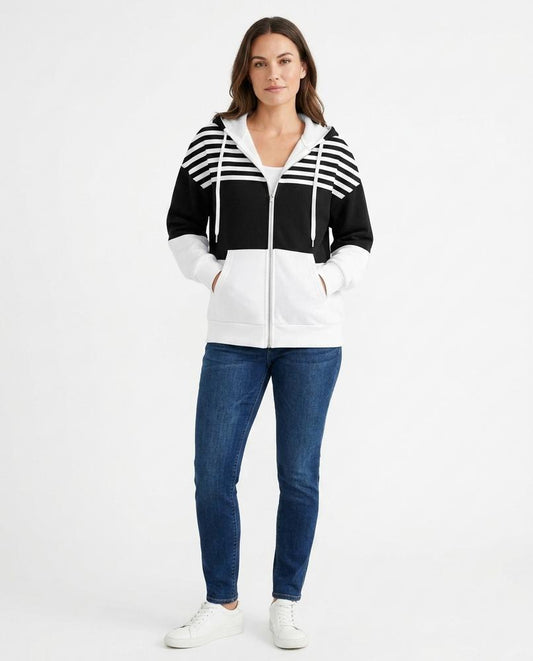 Cloppenburg Mode - Riguv | Gestreifter Zweifarbiger Hoodie Damen