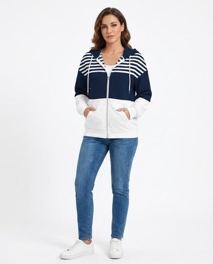 Cloppenburg Mode - Riguv | Gestreifter Zweifarbiger Hoodie Damen