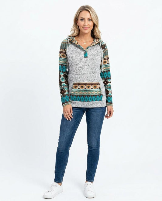 Cloppenburg Mode - Telin | Meliert Gemustert Hoodie Damen