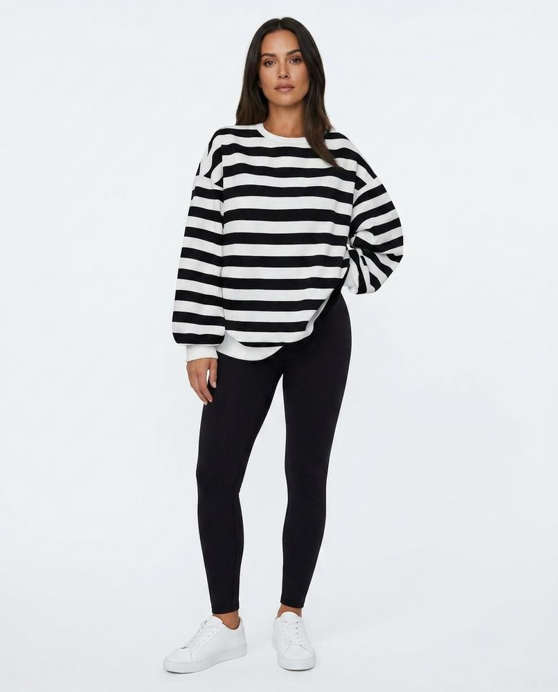 Cloppenburg Mode - Casul | Gestreift Oversized Sweatshirt Damen