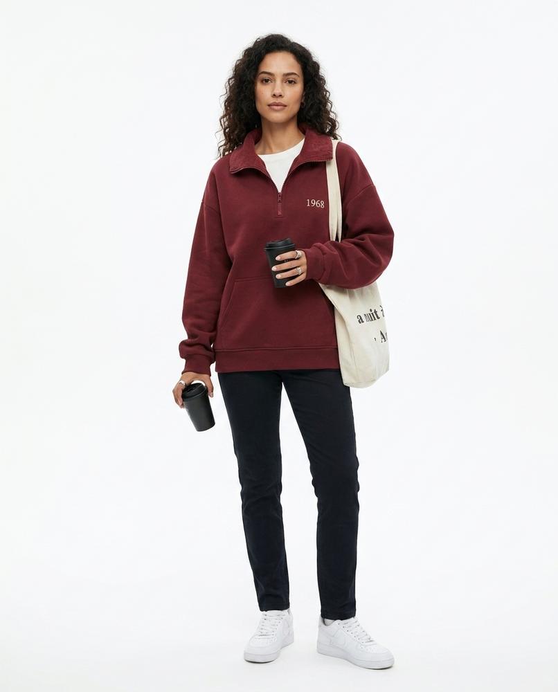 Cloppenburg Mode - Nasis | Besticktes Geripptes Sweatshirt Unisex