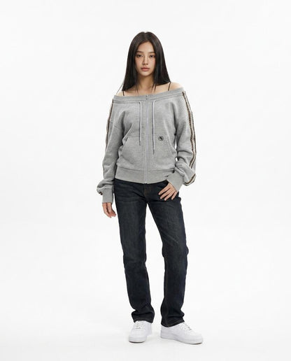 Cloppenburg Mode - Kigat | Schulterfreier Bestickter Hoodie Damen