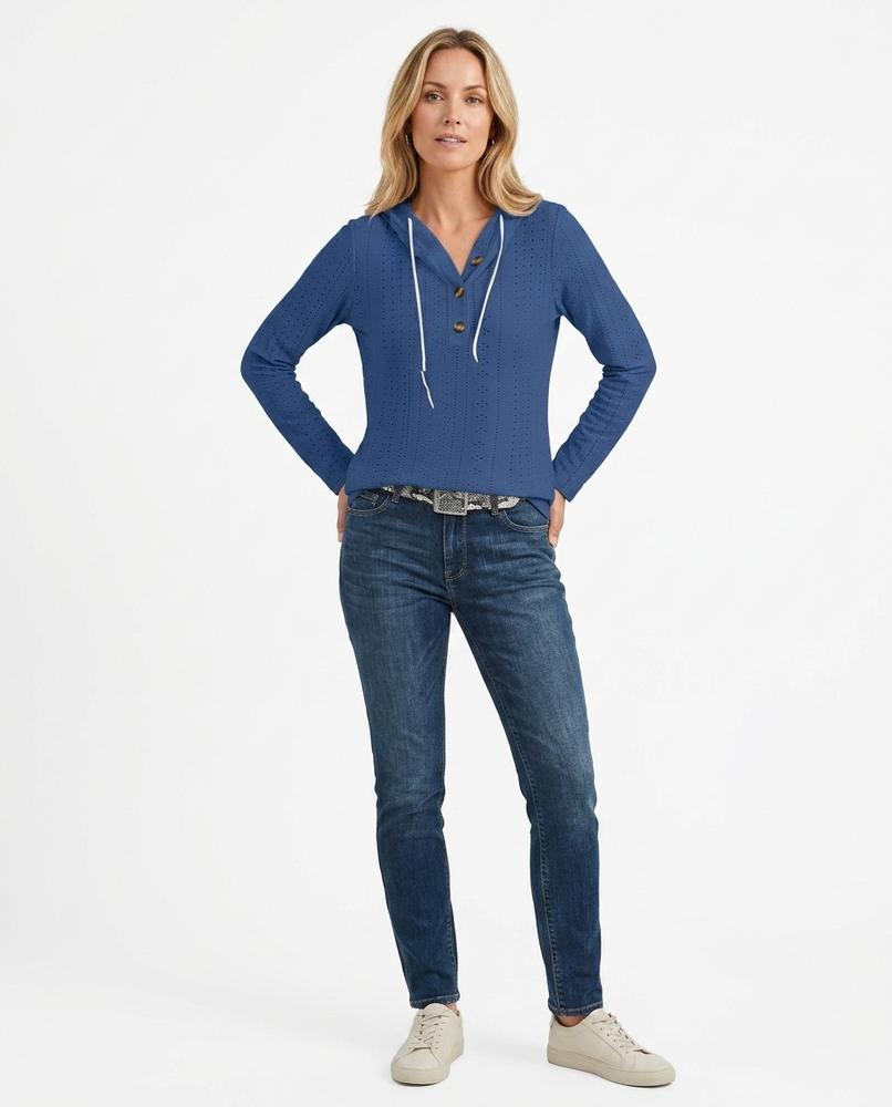 Cloppenburg Mode - Vatad | Durchbrochen Geknöpft Hoodie Damen