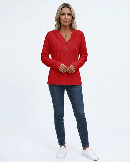 Cloppenburg Mode - Vatad | Durchbrochen Geknöpft Hoodie Damen
