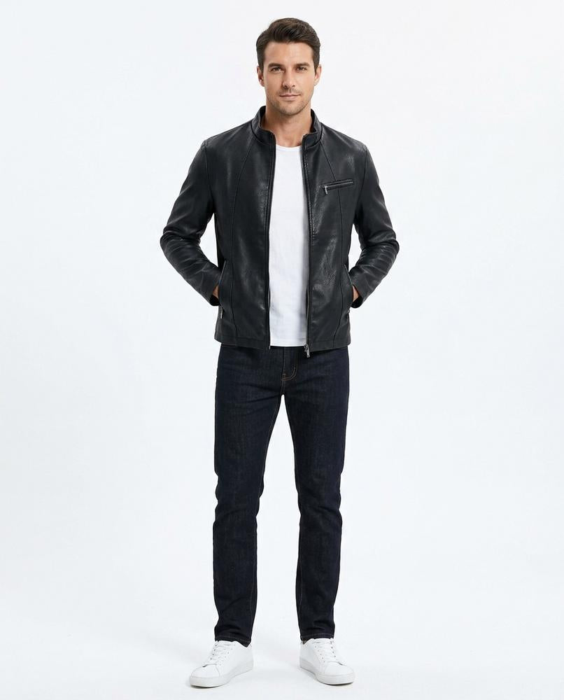 Cloppenburg Mode - Viwud | Taillierte Kunstleder Jacke Herren