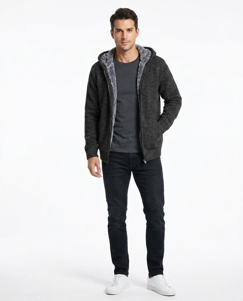 Cloppenburg Mode - Vudos | Gefütterte Melierte Strickjacke Herren