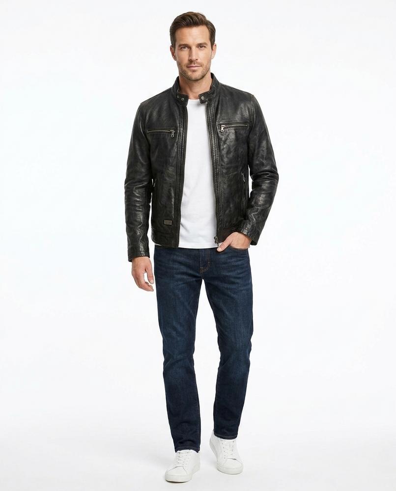 Cloppenburg Mode - Zurod | Reißverschluss Leder Jacke Herren