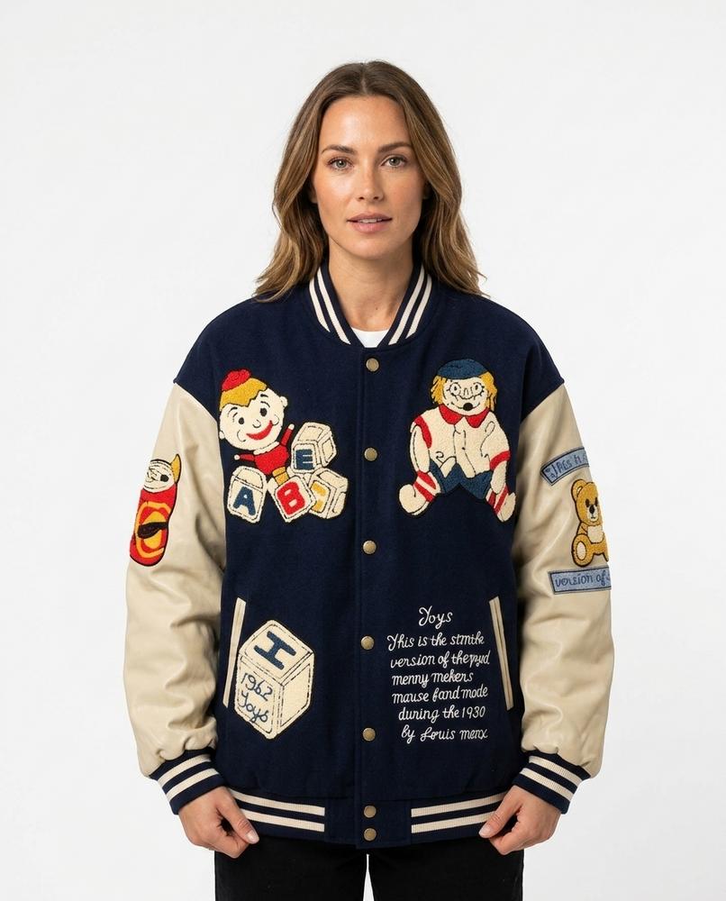 Cloppenburg Mode - Yurit | Bestickte Zweifarbige Jacke Unisex