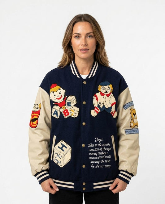 Cloppenburg Mode - Yurit | Bestickte Zweifarbige Jacke Unisex