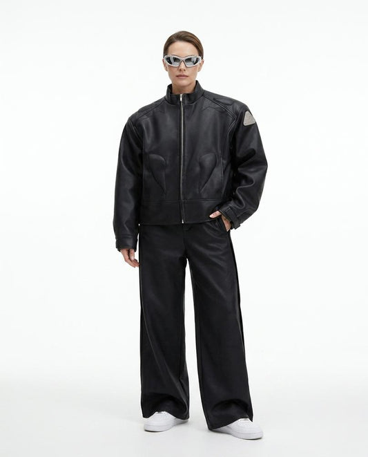 Cloppenburg Mode - Tuzak | Applizierte Lederimitat Jacke Unisex