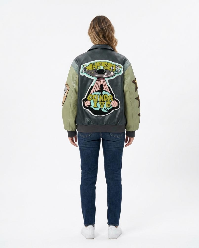 Cloppenburg Mode - Difat | Bestickte Zweifarbige Jacke Unisex